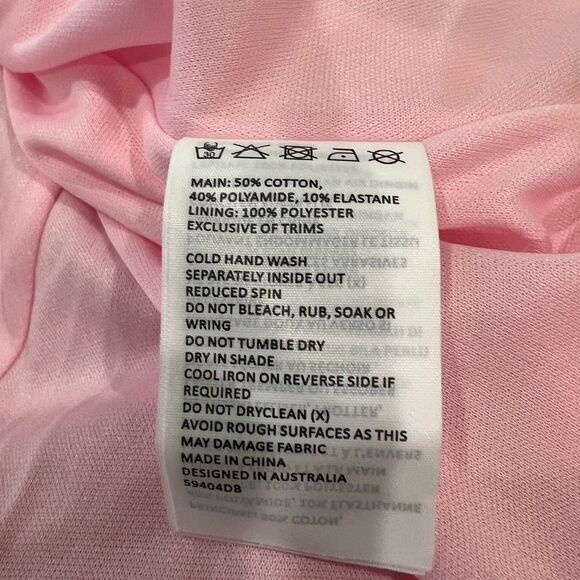 Bardot Albie One Shoulder Lace Maxi Dress Pink Bodycon Long Formal Evening 8 NWT - Picture 16 of 16